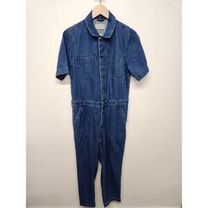 Everlane Women's The Super-Soft Coveralls Organic Cotton, Blue Denim, Size 8